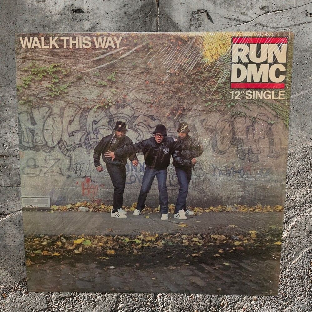 1986 Run D.M.C. Aerosmith Walk This Way Single Vinyl Album Profile Records 331/3